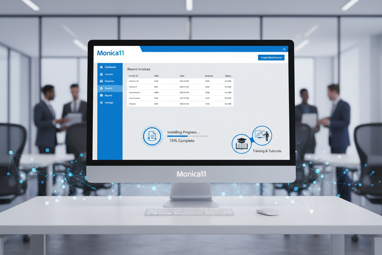 Software Monica11 + Interfaz factura electrónica + instalacion + capacitacion